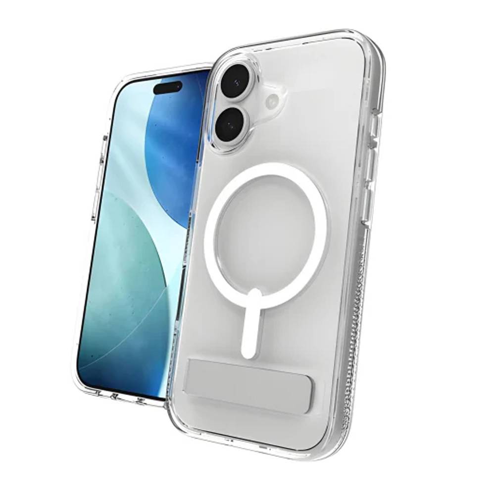 ZAGG Crystal Palace Snap KS - etui z podstawką do iPhone 17 kompatybilne z MagSafe (clear)