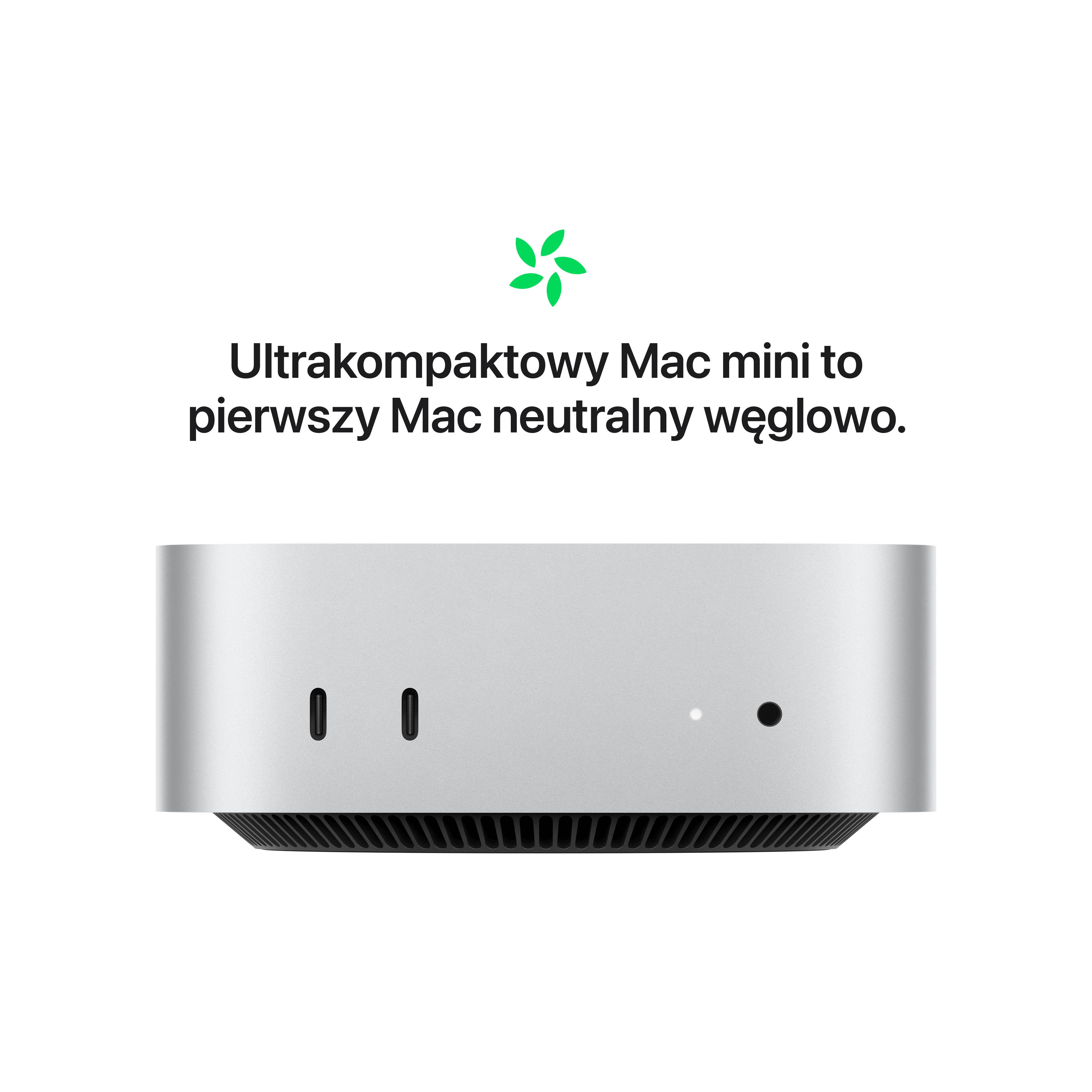 Mac mini: Apple M4 Pro chip with 12‑core CPU and 16‑core GPU, 24GB